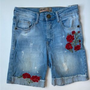 Redtime embroidered shorts